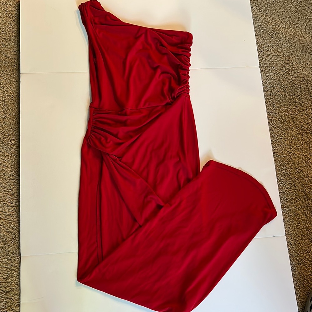 Zack Red Midi dress